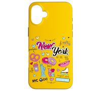 I Love New York, New York City Illustration Graphic Designs Custodia per iPhone 16 Plus