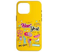 I Love New York, New York City Illustration Graphic Designs Custodia per iPhone 16 Pro Max
