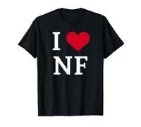 I Love NF, I Heart Initials N.F. Maglietta