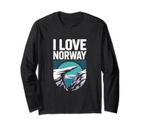 I Love Norway Adventure Scenic Design Maglia a Manica