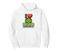 I Love Nuclear Energy Atom Science PRO Nucleare Felpa con Cappuccio