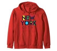 I Love NYC Colorful New York City NYC Modern Bold Typography Felpa con Cappuccio