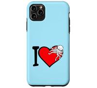 I Love Octopus Cuore Simbolo Carino Gigante Calamaro Piccolo Kraken Custodia per iPhone 11 Pro Max