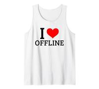 I Love Offline (Digital Detox) (Grafica a Cuore) Canotta