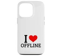 I Love Offline (Digital Detox) (Grafica a cuore) Custodia per iPhone 13 Pro