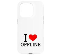 I Love Offline (Digital Detox) (Grafica a cuore) Custodia per iPhone 15 Pro