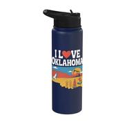 I Love Oklahoma Campagna Tramonto Stainless Steel Insulated Water Bottle