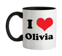 I Love Olivia - Ceramica Mug - Cantante Canzoni Dean Ventola Tour Uomo Bisogno