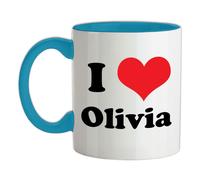 I Love Olivia - Ceramica Mug - Cantante Canzoni Dean Ventola Tour Uomo Bisogno