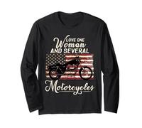 I Love One Woman And Diverse Motociclette Biker Maglia a Manica