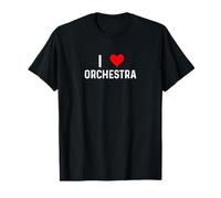 I Love Orchestra - Heart Music Flauto Violoncello Violin Viola Maglietta