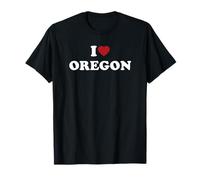 I Love Oregon, Souvenir Vintage a Forma di Cuore Maglietta