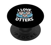 I Love Otters Carino Capriccioso Acqua Divertimento PopSockets PopGrip Adesivo