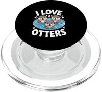 I Love Otters Carino Capriccioso Acqua Divertimento PopSockets PopGrip per MagSafe