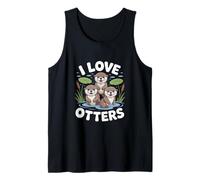 I Love Otters - Simpatico Design per Amanti degli Animali Canotta