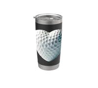 I Love - Palline da golf a forma di cuore, per amanti dei giocatori di golf, per Bicchiere termico in acciaio inox doppia parete