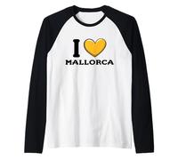 I Love Palma De Mallorca Spagna Maglia con Maniche Raglan