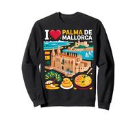 I Love Palma De Mallorca Spagna Viaggio Souvenir Felpa