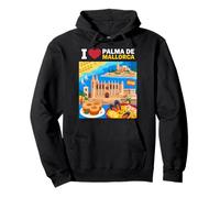 I Love Palma De Mallorca Spagna Viaggio Souvenir Felpa con Cappuccio