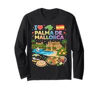 I Love Palma De Mallorca Spagna Viaggio Souvenir Maglia a Manica