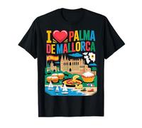 I Love Palma De Mallorca Spagna Viaggio Souvenir Maglietta