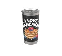 I Love Pancakes Carino Berry Stack Fun Bicchiere termico in acciaio inox doppia parete
