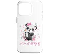 I Love Pandas Love Mom Panda Bear and Baby Youth Custodia per iPhone 16 Pro