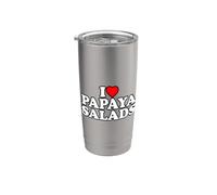 I Love Papaya Salad Bicchiere termico in acciaio inox doppia parete