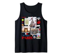 I Love Paris, Cool Paris Famous Landmarks with Eiffel Tower Canotta