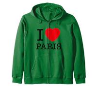 I Love Paris Graphic Tees - Novelty T-Shirts & Cool Designs Felpa con Cappuccio