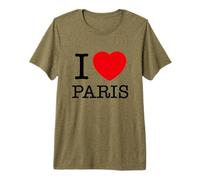 I Love Paris Graphic Tees - Novelty T-Shirts & Cool Designs Maglietta Premium