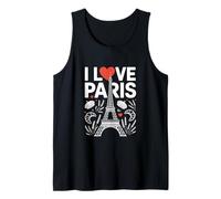 I Love Paris Torre Eiffel Cuore Canotta