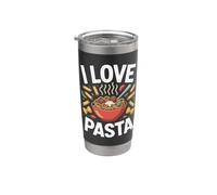 I Love Pasta Delizia Culinaria Bicchiere termico in acciaio inox doppia parete