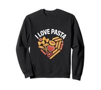 I Love Pasta - Tagliatelle a Forma di Cuore Felpa