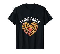 I Love Pasta - Tagliatelle a Forma di Cuore Maglietta