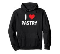 I Love Pastry - Cuore - Bake Bakery Baking Bake Cake Bread Felpa con Cappuccio