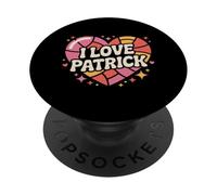 I Love Patrick - Vetro colorato a forma di cuore PopSockets PopGrip Adesivo