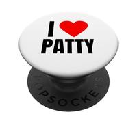 I Love Patty Nome Personalizzato Donna Cuore BFF Patricia Girl PopSockets PopGrip Adesivo