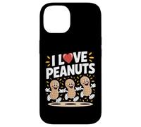 I Love Peanuts - Divertente design a cartoni animati Custodia per iPhone 14