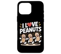 I Love Peanuts - Divertente design a cartoni animati Custodia per iPhone 16 Pro Max
