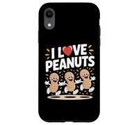 I Love Peanuts - Divertente design a cartoni animati Custodia per iPhone XR