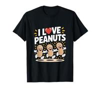 I Love Peanuts - Divertente design a cartoni animati Maglietta