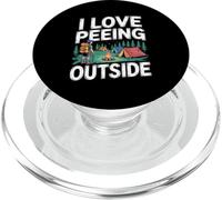 I Love Peeing Fuori Campeggio Humor Design PopSockets PopGrip per MagSafe