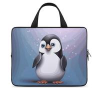 I Love Penguins - Custodia per computer portatile, ultra sottile, leggera e impermeabile, in neoprene resistente, con cinghia da polso