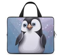 I Love Penguins - Custodia per computer portatile, ultra sottile, leggera e impermeabile, in neoprene resistente, con cinghia da polso