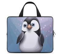 I Love Penguins - Custodia per computer portatile, ultra sottile, leggera e impermeabile, in neoprene resistente, con cinghia da polso