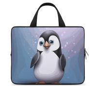 I Love Penguins - Custodia per computer portatile, ultra sottile, leggera e impermeabile, in neoprene resistente, con cinghia da polso