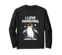 I Love Penguins - Fiocchi di neve per amanti dei pinguini Maglia a Manica