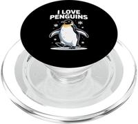 I Love Penguins - Fiocchi di neve per amanti dei pinguini PopSockets PopGrip per MagSafe