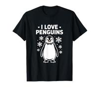 I Love Penguins - Fiocco di neve Maglietta